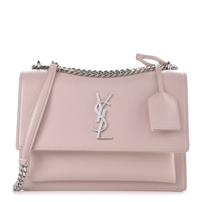 Saint Laurent Calfskin Medium Monogram Sunset Marble Pink 1 of 10