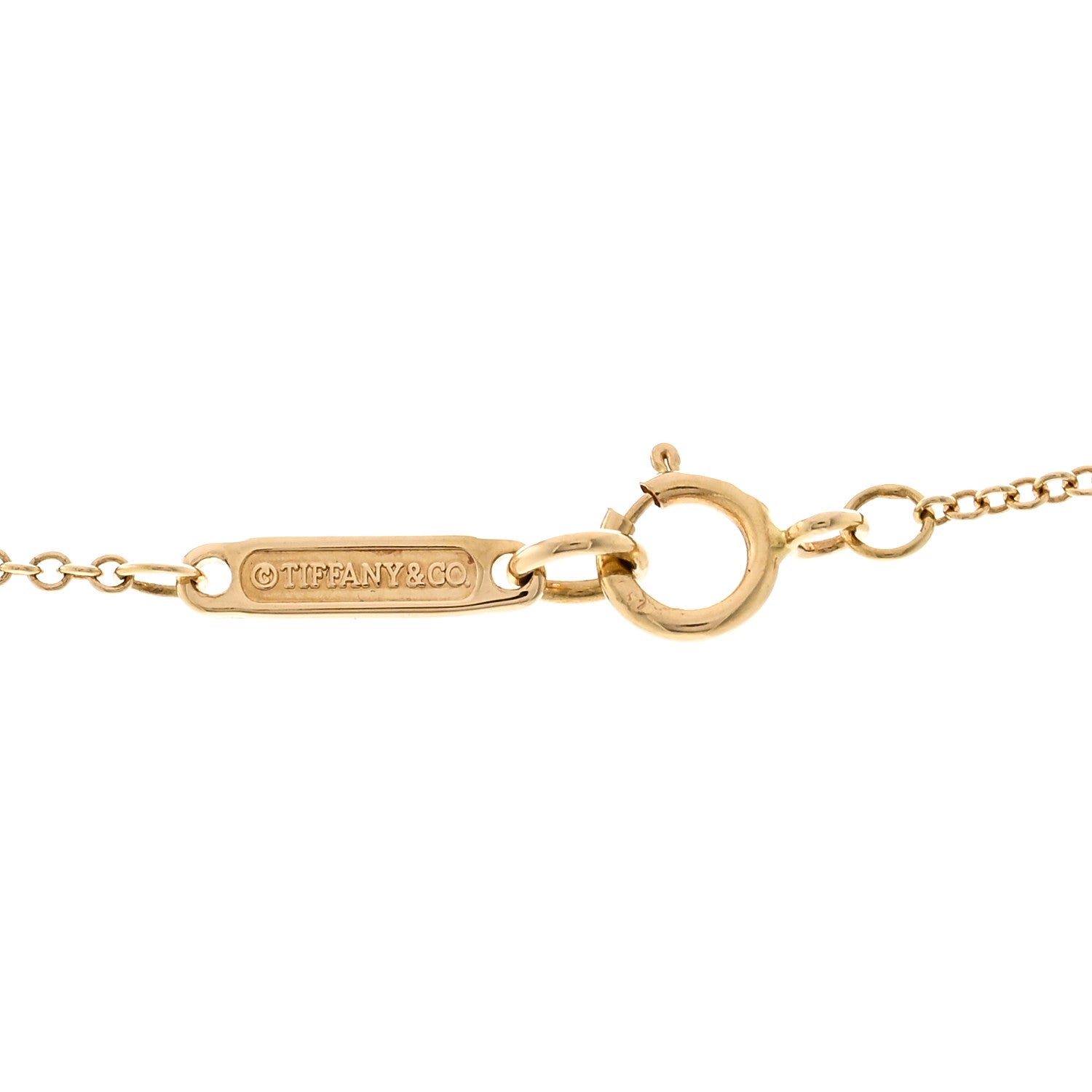 Tiffany 18K Yellow Gold Return to Tiffany Heart Lock Pendant Necklace 4 of 5