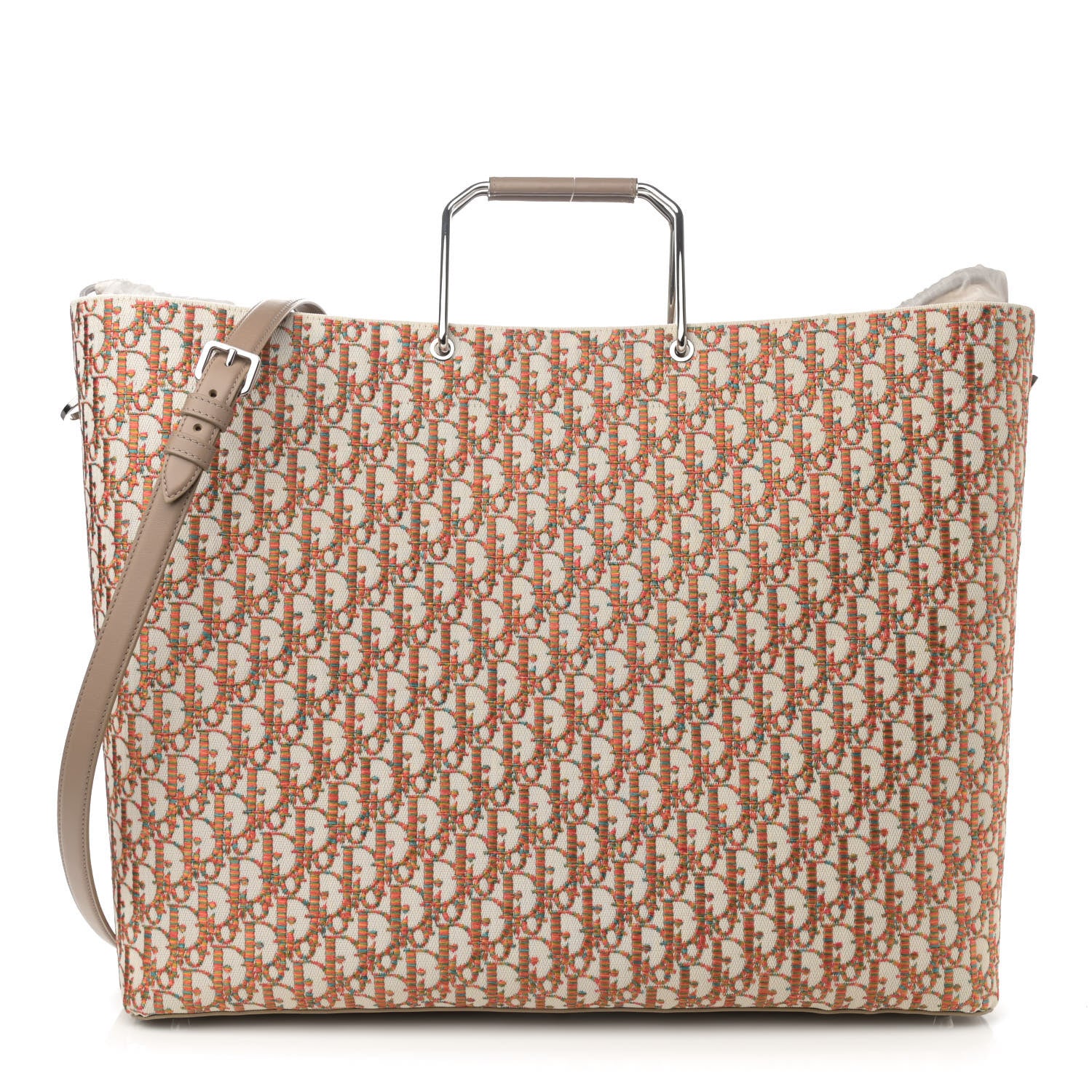Christian Dior Oblique Embroidered Miami Tote Multicolor 1 of 14
