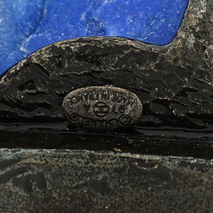 Chanel Stone Hammered Metal Bracelet Blue 3 of 3