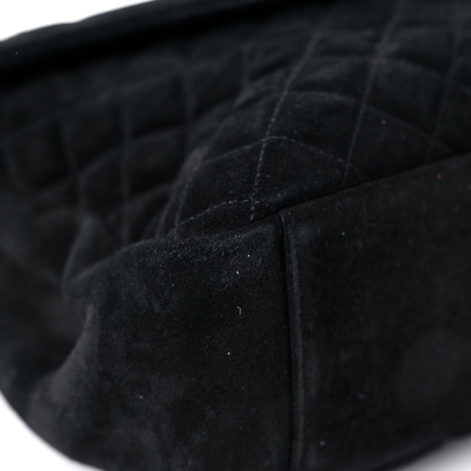 Saint Laurent Suede Mixed Matelasse Tri-Quilt Large Monogram Envelope Satchel Black 8 of 25