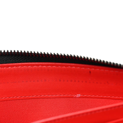 Christian Louboutin Calfskin Panettone Spiked Zip Around Wallet Black 7 of 9
