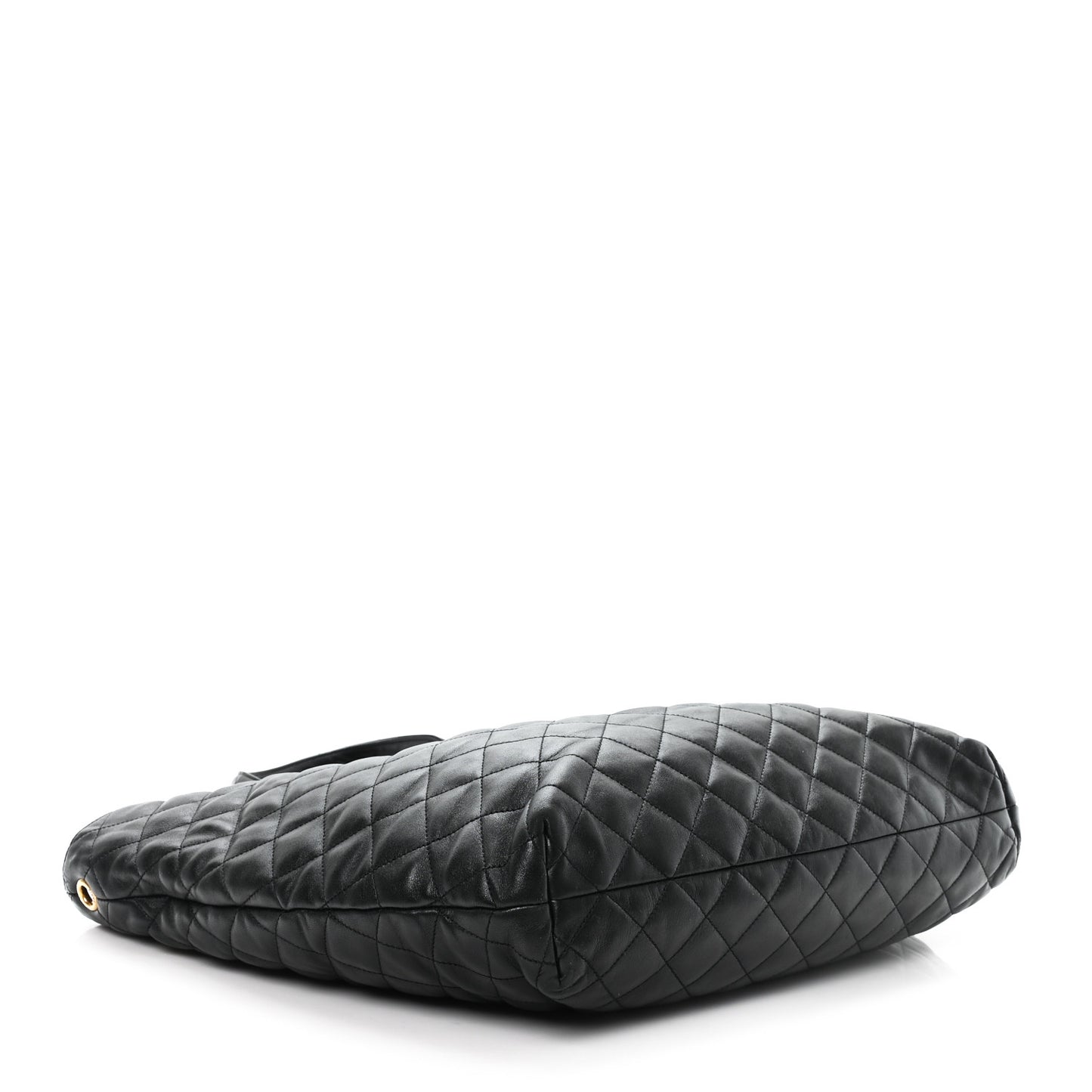 Lambskin Quilted Maxi Icare Shopping Tote Black