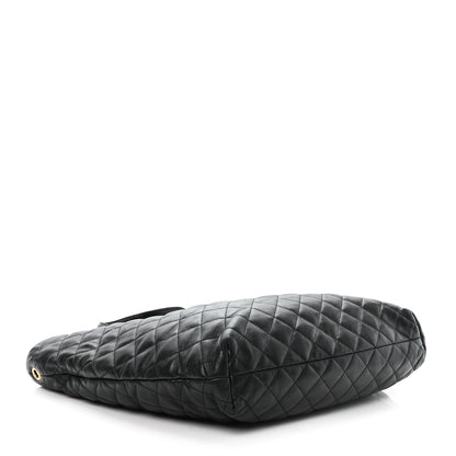 Saint Laurent Lambskin Quilted Maxi Icare Shopping Tote Black 5 of 12