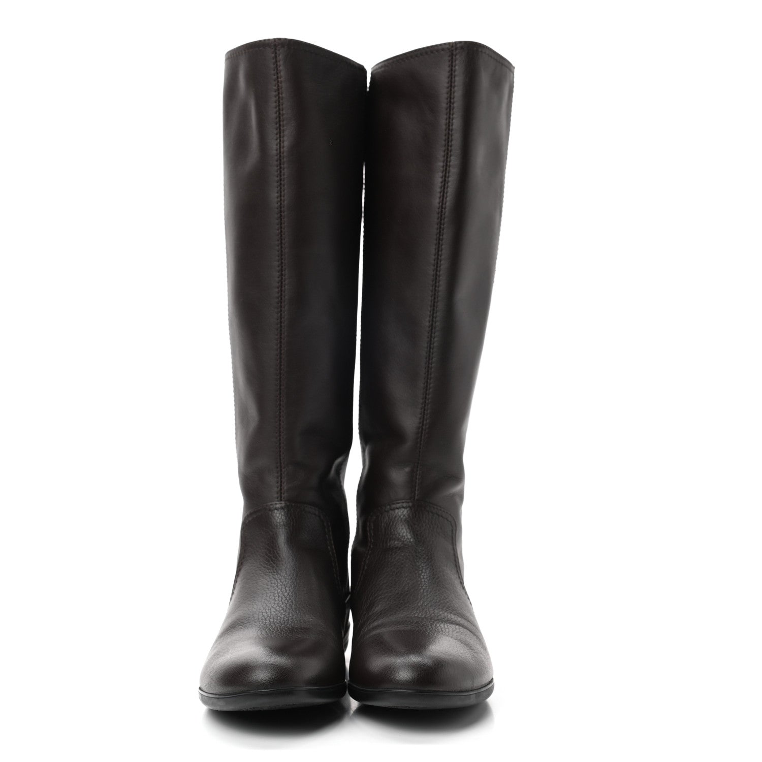 Gucci Calfskin Riding Boots 35.5 Brown 2 of 8