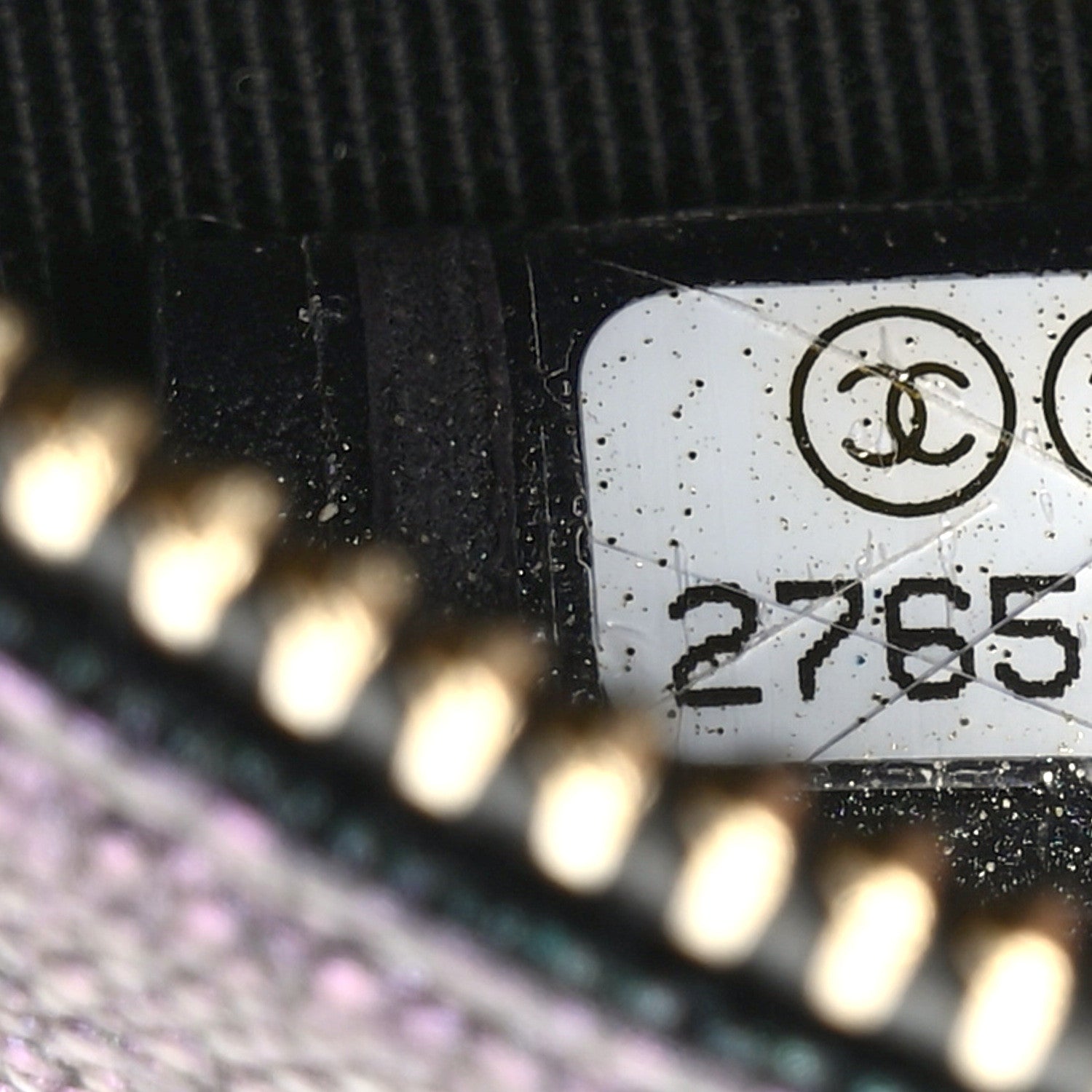 Chanel Iridescent Caviar Quilted Round Clutch With Chain Black 7 of 10