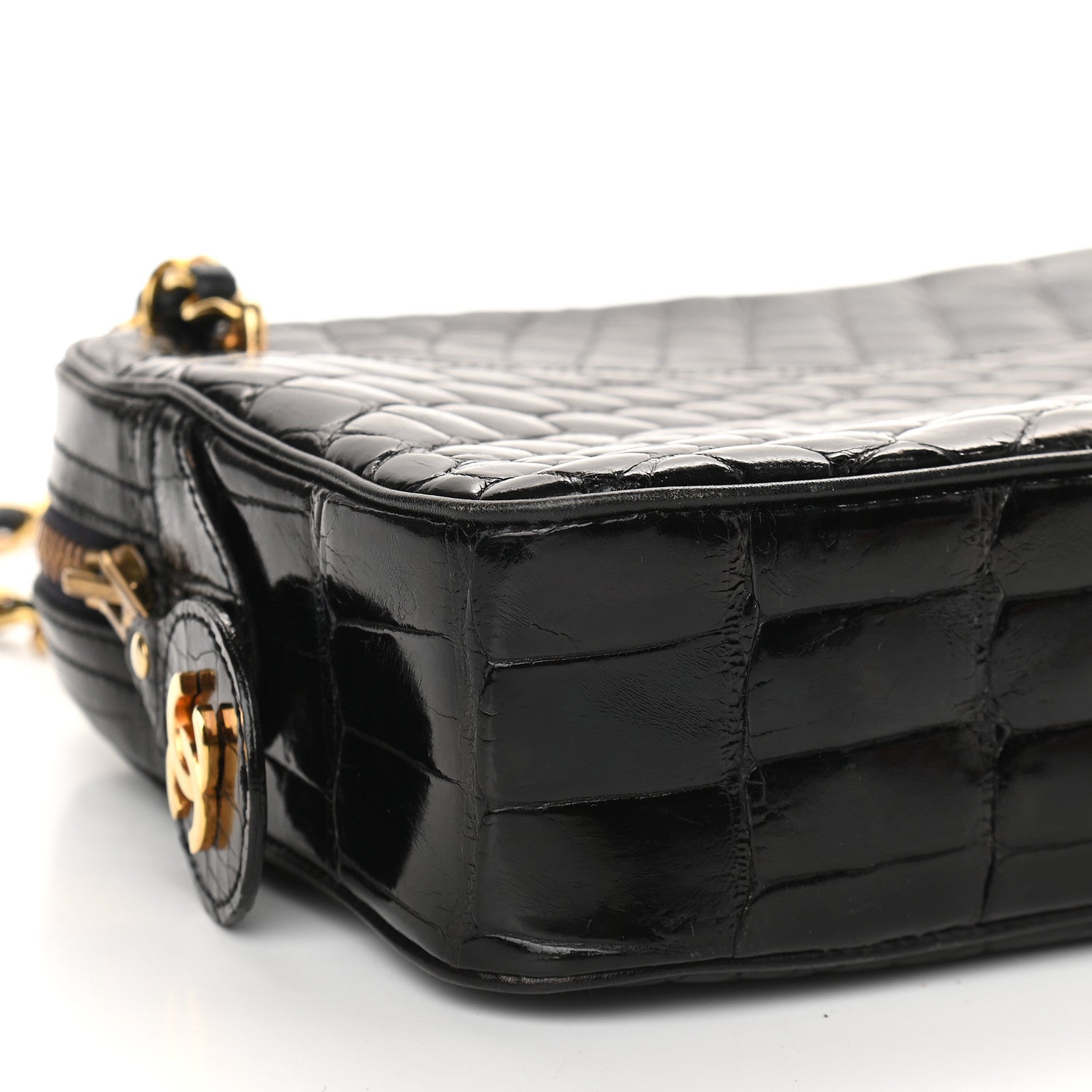 Chanel Alligator Camera Case Black 8 of 9