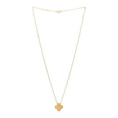 Van Cleef & Arpels 18K Yellow Gold Vintage Alhambra Pendant Necklace 3 of 5