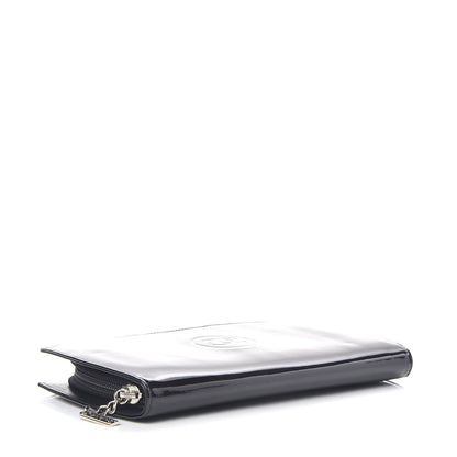 Chanel Patent Large CC Compact Zip Gusset Wallet Black 4 of 8