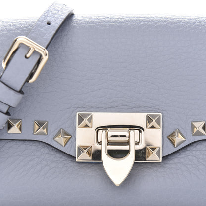 Valentino Garavani Pebbled Calfskin Mini Rockstud Crossbody Bag Light Stone 10 of 10