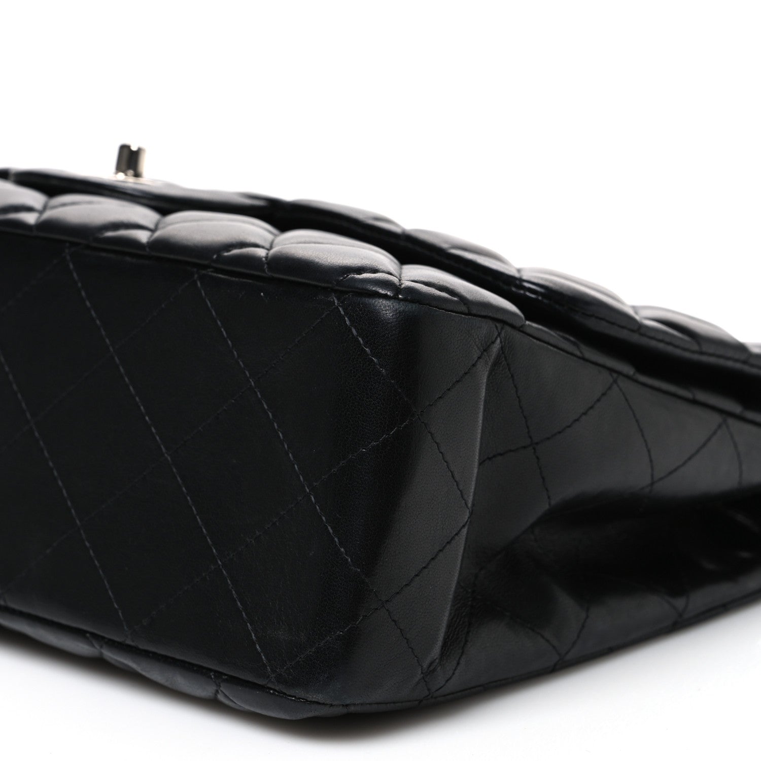 Chanel Lambskin Quilted Jumbo Single Flap Black 10 of 10
