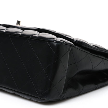 Chanel Lambskin Quilted Jumbo Single Flap Black 10 of 10