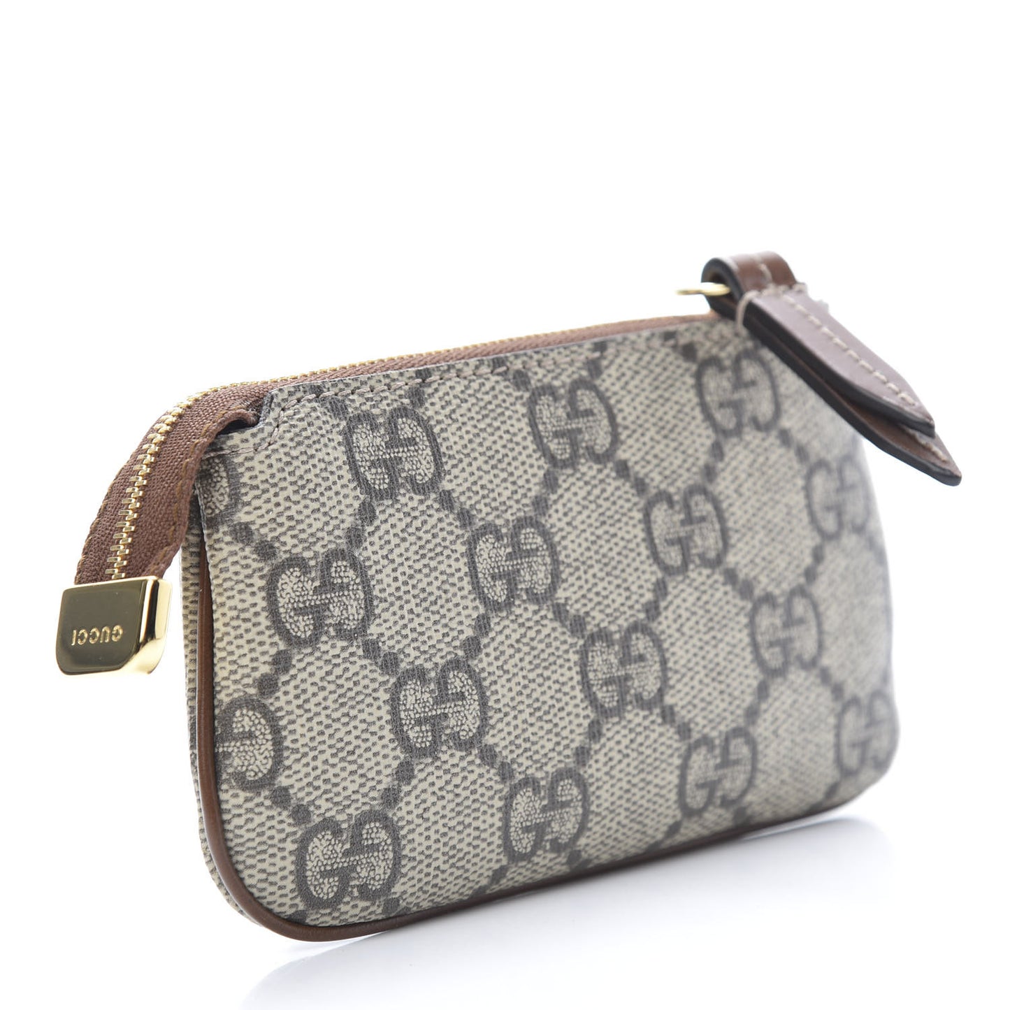 GG Supreme Monogram Key Case Beige Ebony Cuir
