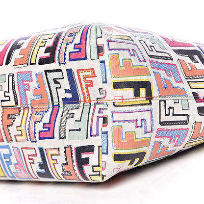 Fendi Zucca Spalmati FF Multicolor Medium Roll Tote Multicolor White 12 of 12
