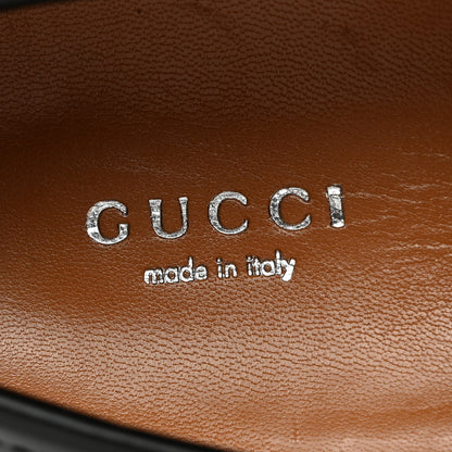 Gucci Cordovan Lux Womens Jeanne Platform Lug Sole 30/45mm Loafers 37 Black 7 of 9