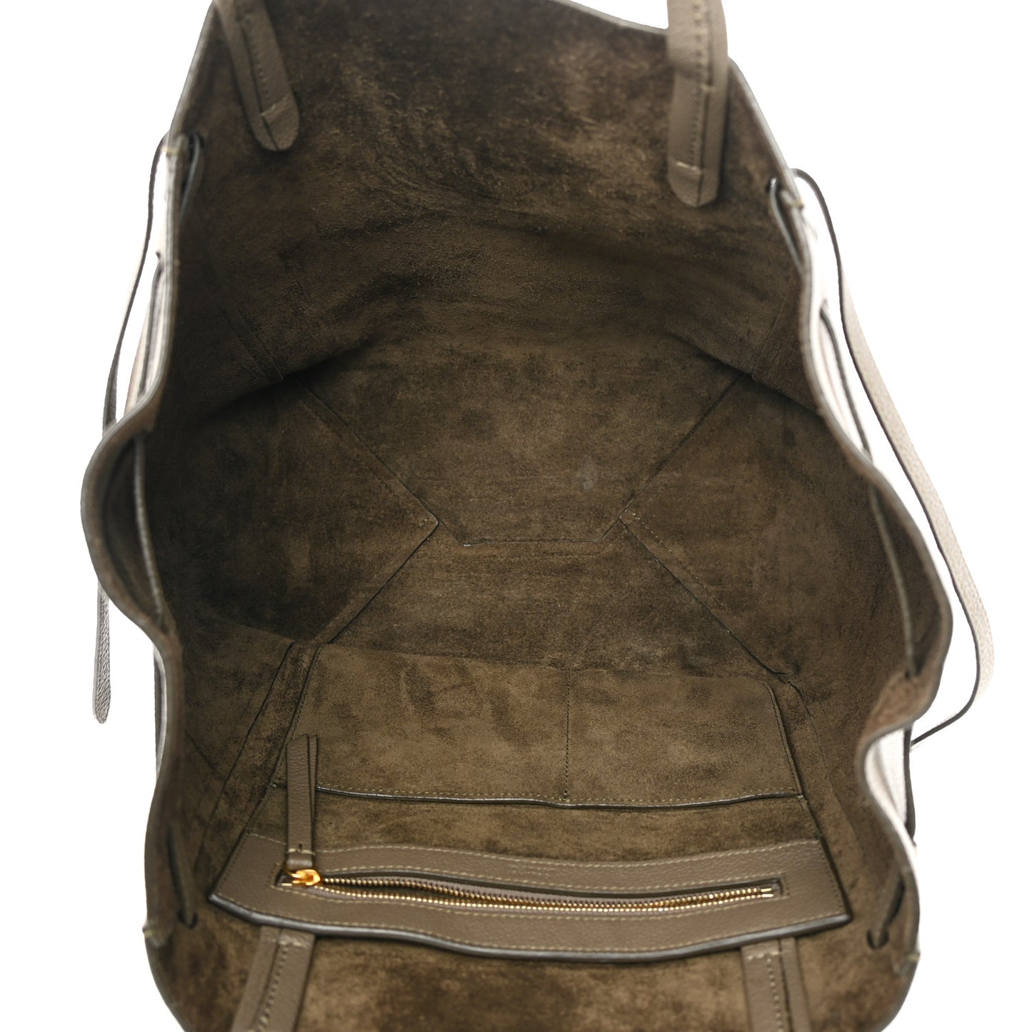 Soft Grained Calfskin Small Belt Cabas Phantom Taupe