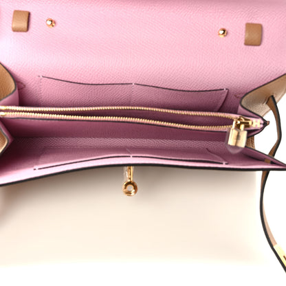 Hermes Epsom Verso Kelly Wallet To Go Chai Mauve Sylvestre 5 of 9