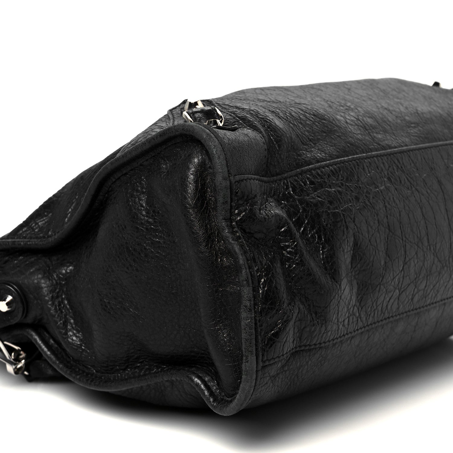 Balenciaga Agneau Arena Silver Hardware Medium Le City Black 10 of 14