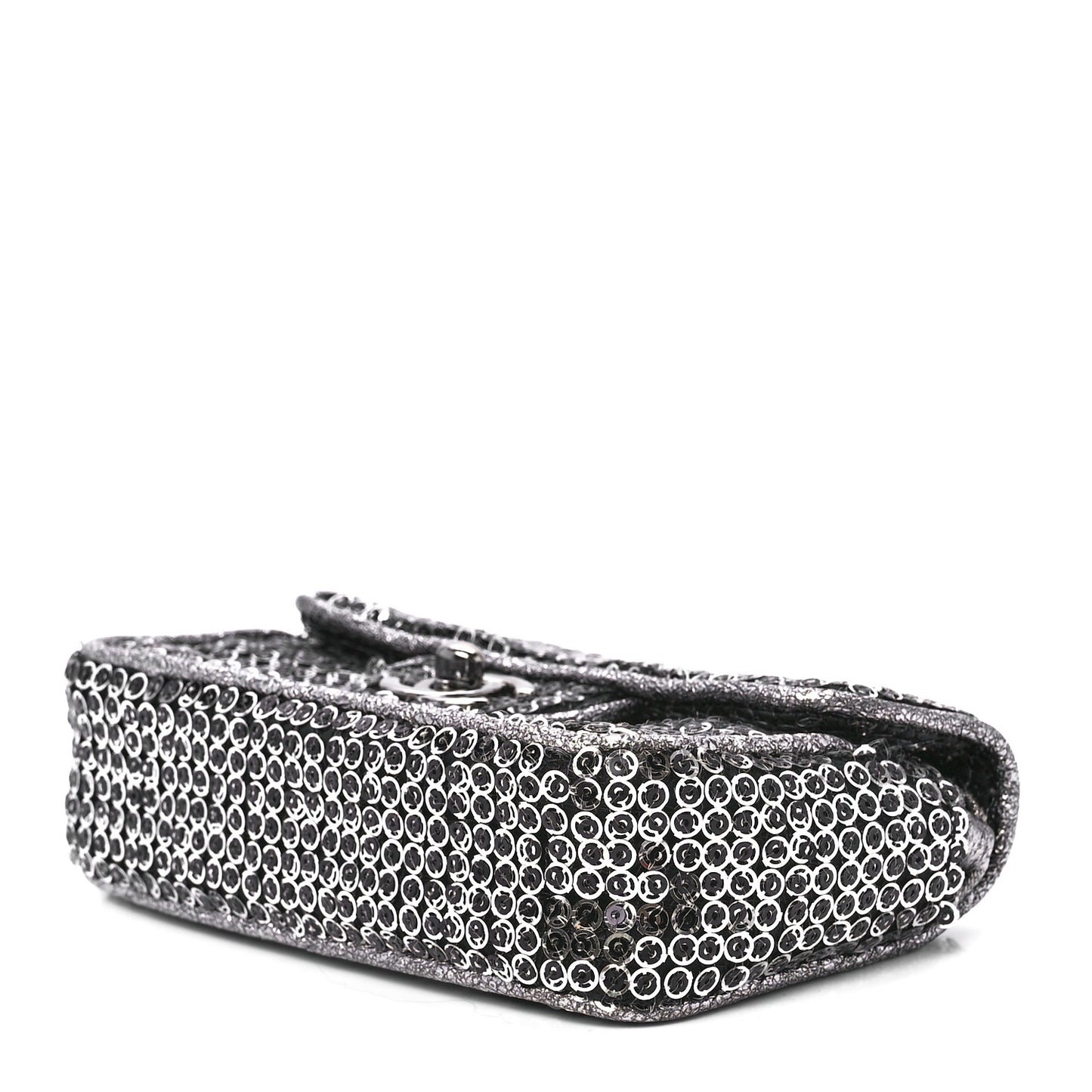 Sequin Micro Flap Dark Silver