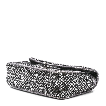 Chanel Sequin Micro Flap Dark Silver 10 of 13