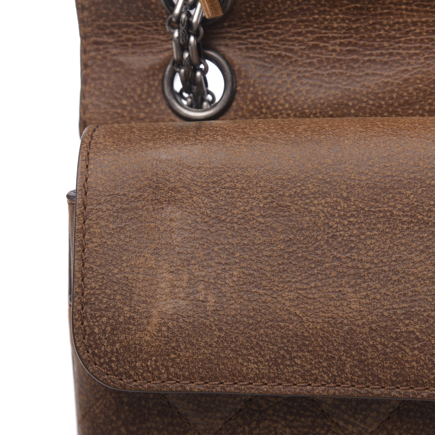 Aged Calfskin Quilted 2.55 Reissue 226 Flap Light Brown