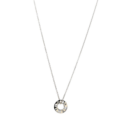 Tiffany 18K Yellow Gold Diamond Atlas Pierced Pendant Necklace 1 of 6