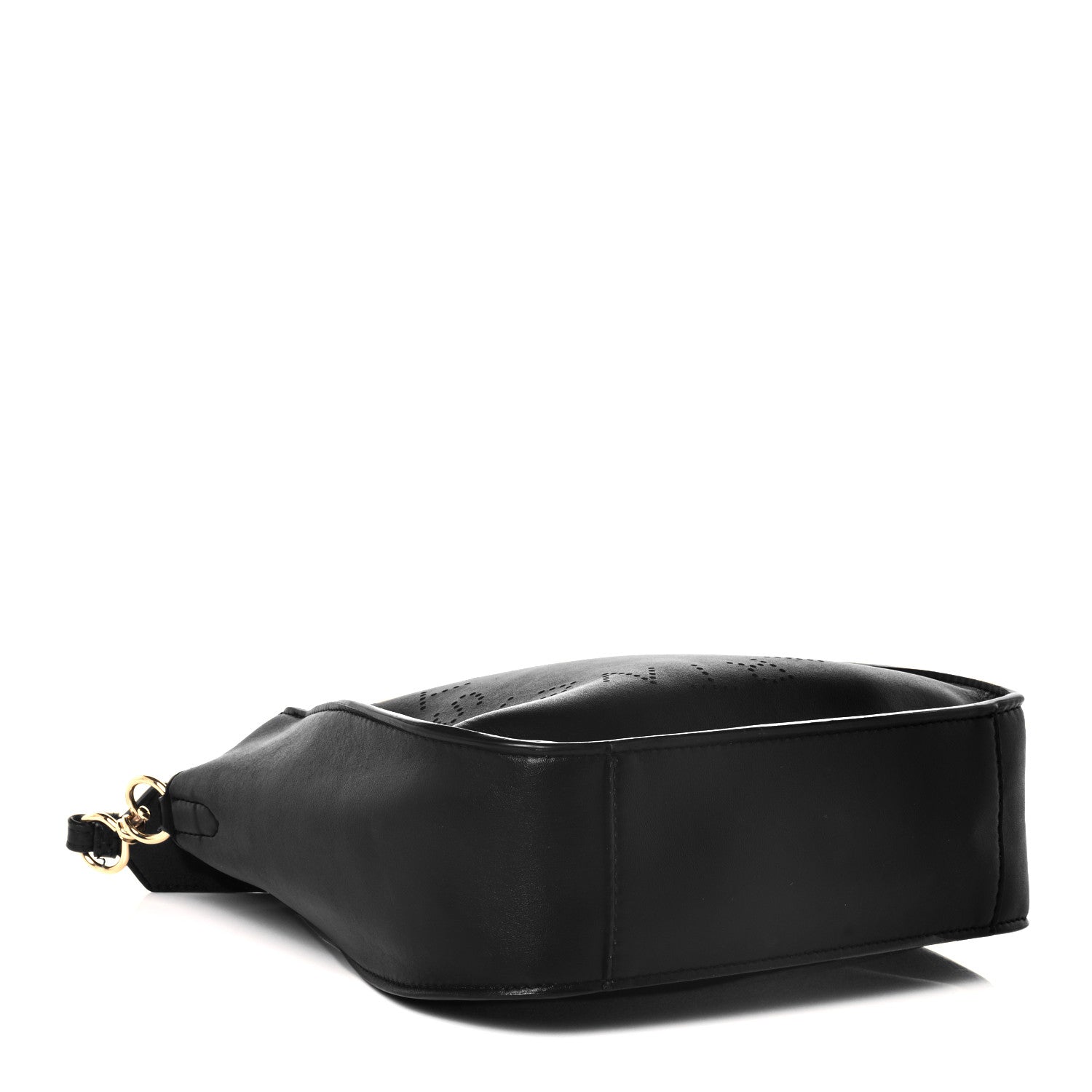 Stella McCartney Eco Alter Nappa Perforated Logo Mini Crossbody Black 4 of 9