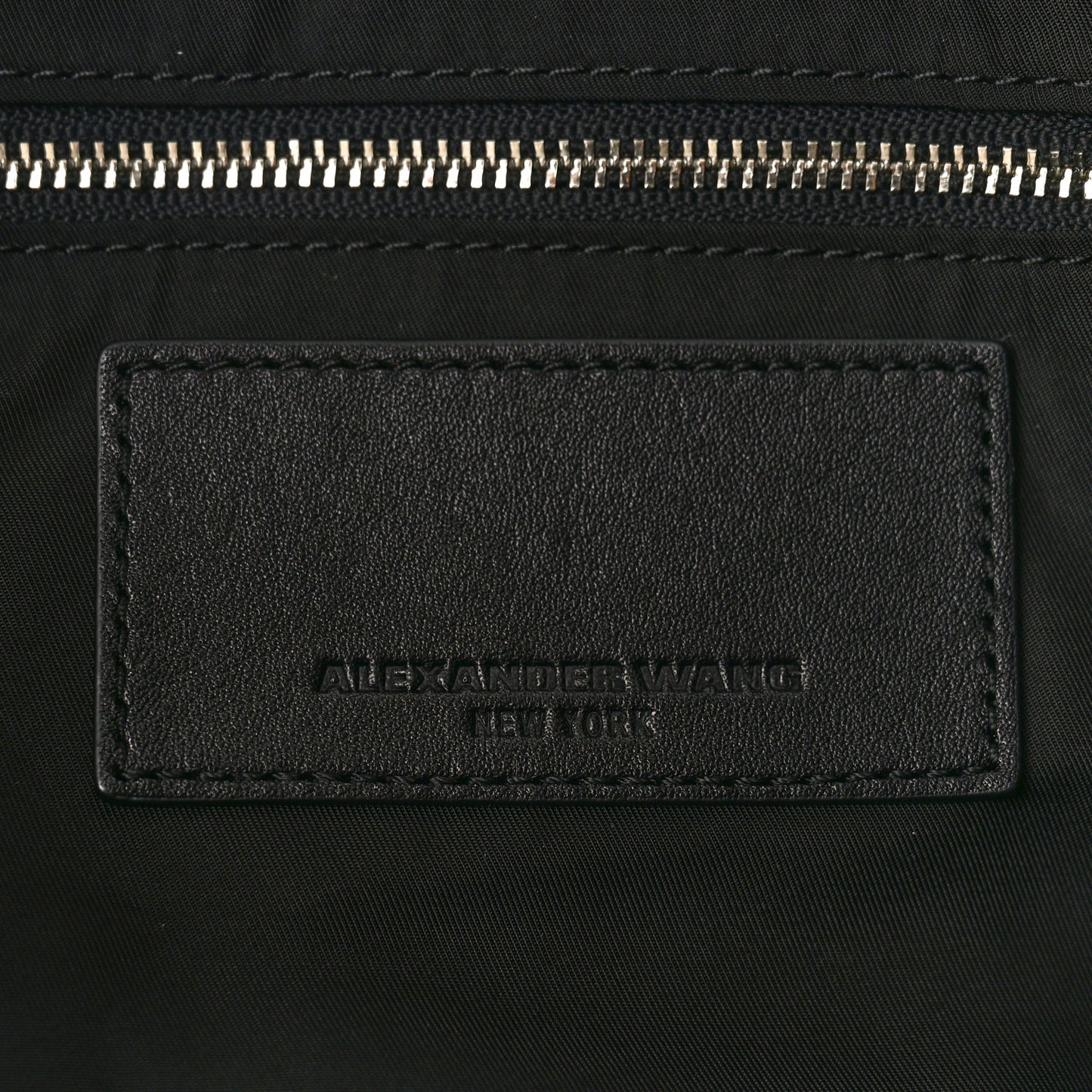 ALEXANDER WANG Calfskin Small Wefty Drawstring Bucket Black