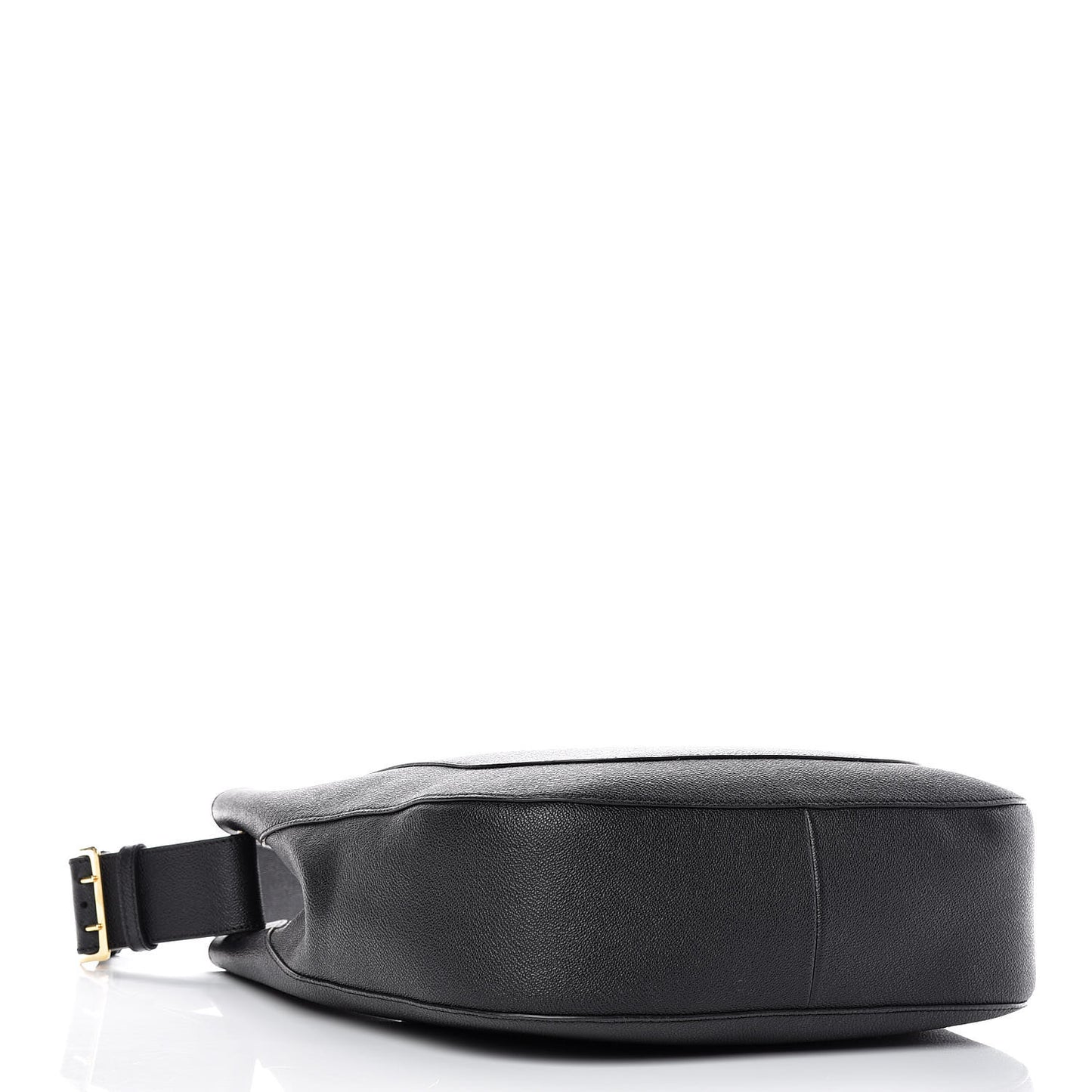 Grainy Calfskin Small Elmstone Hobo Black