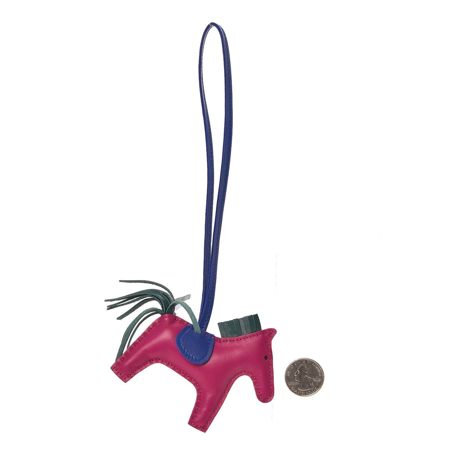 Milo Lambskin Grigri Rodeo Horse Bag Charm PM Rose Pourpre Bleu Electrique Malachite