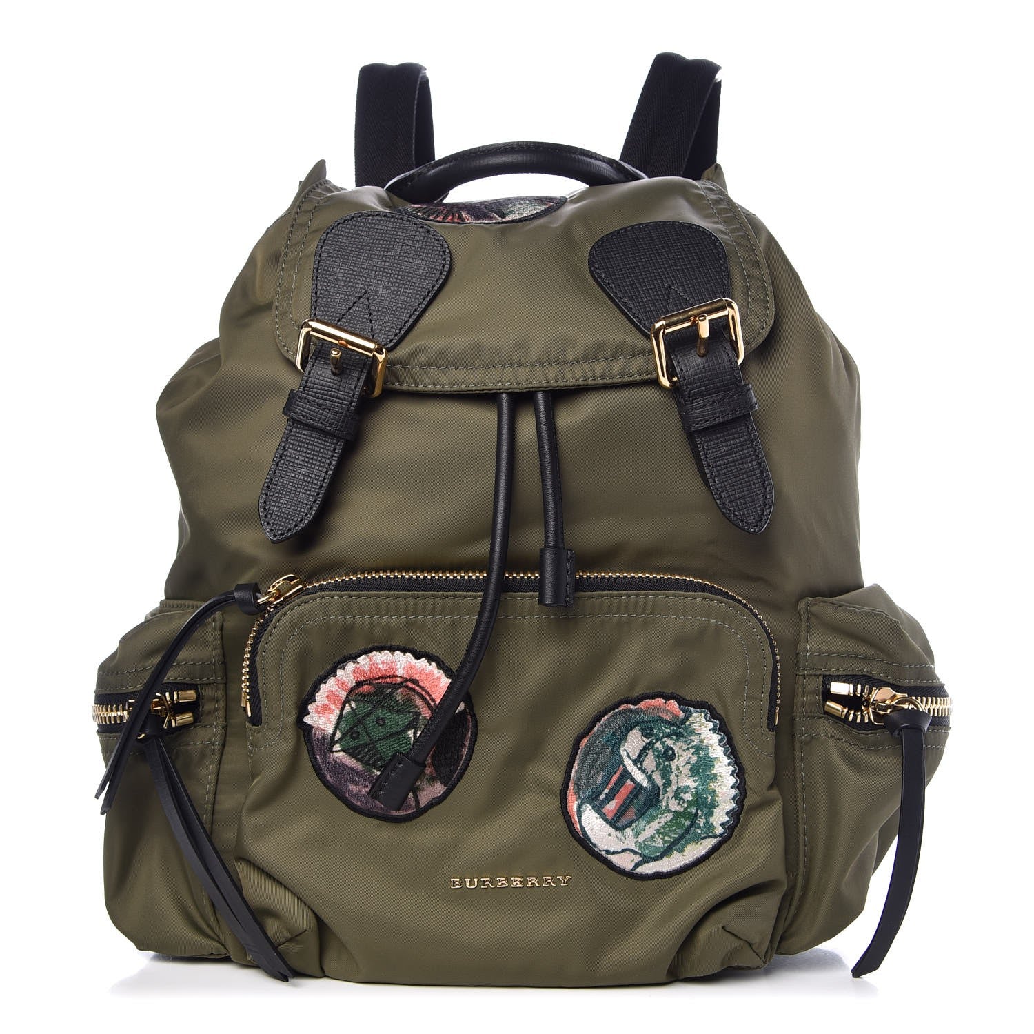 Burberry Nylon Patches Medium Rucksack Green 1 of 7