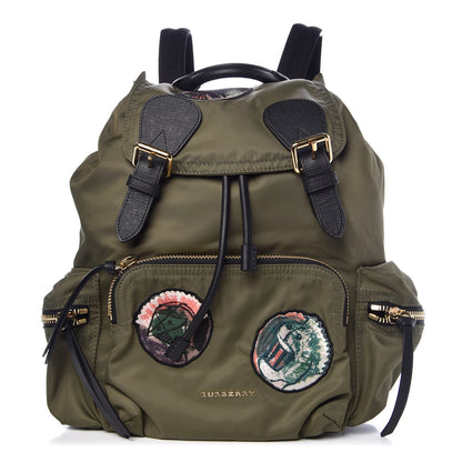 Burberry Nylon Patches Medium Rucksack Green 1 of 7