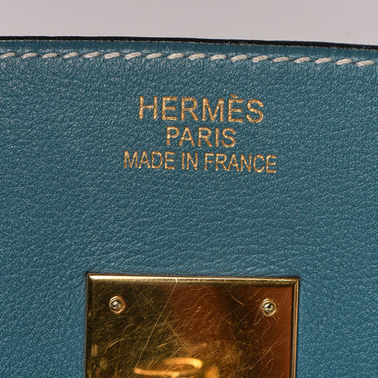 Hermes Swift Birkin 35 Blue Jean 20 of 55