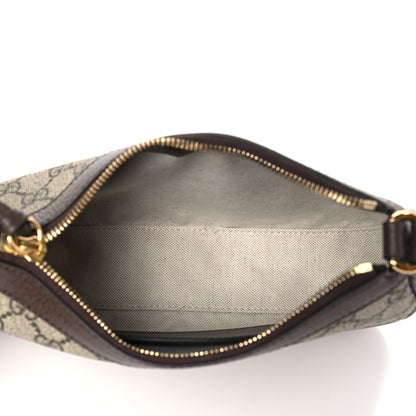 Gucci GG Supreme Monogram Textured Dollar Calfskin Small Ophidia Hobo Beige Ebony New Acero 5 of 9