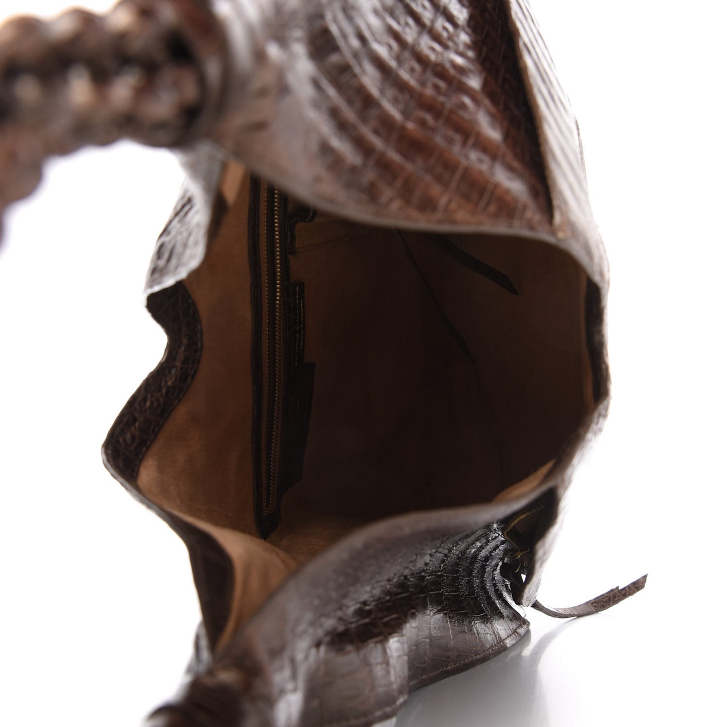 Crocodile Hobo Brown