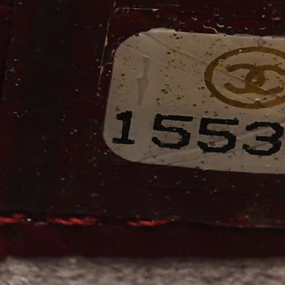 Chanel Caviar Quilted Phone Holder Dark Red 7 of 7