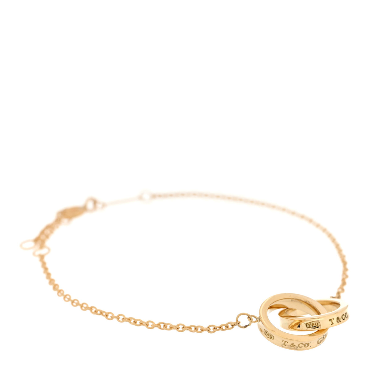 Tiffany 18K Yellow Gold 1837 Interlocking Circles Bracelet 1 of 3
