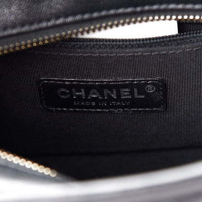 Chanel Patent Goatskin Quilted Small Gabrielle Hobo Black 6 of 9