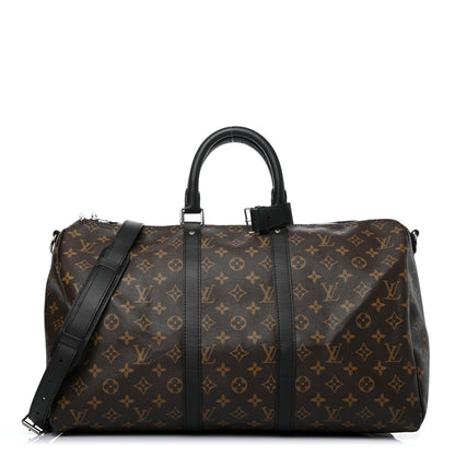 Louis Vuitton Monogram Macassar Keepall Bandouliere 45 1 of 9