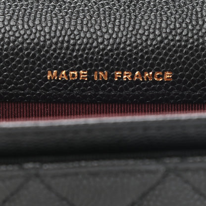 Chanel Caviar Quilted Flap Card Holder Wallet Black 7 of 8