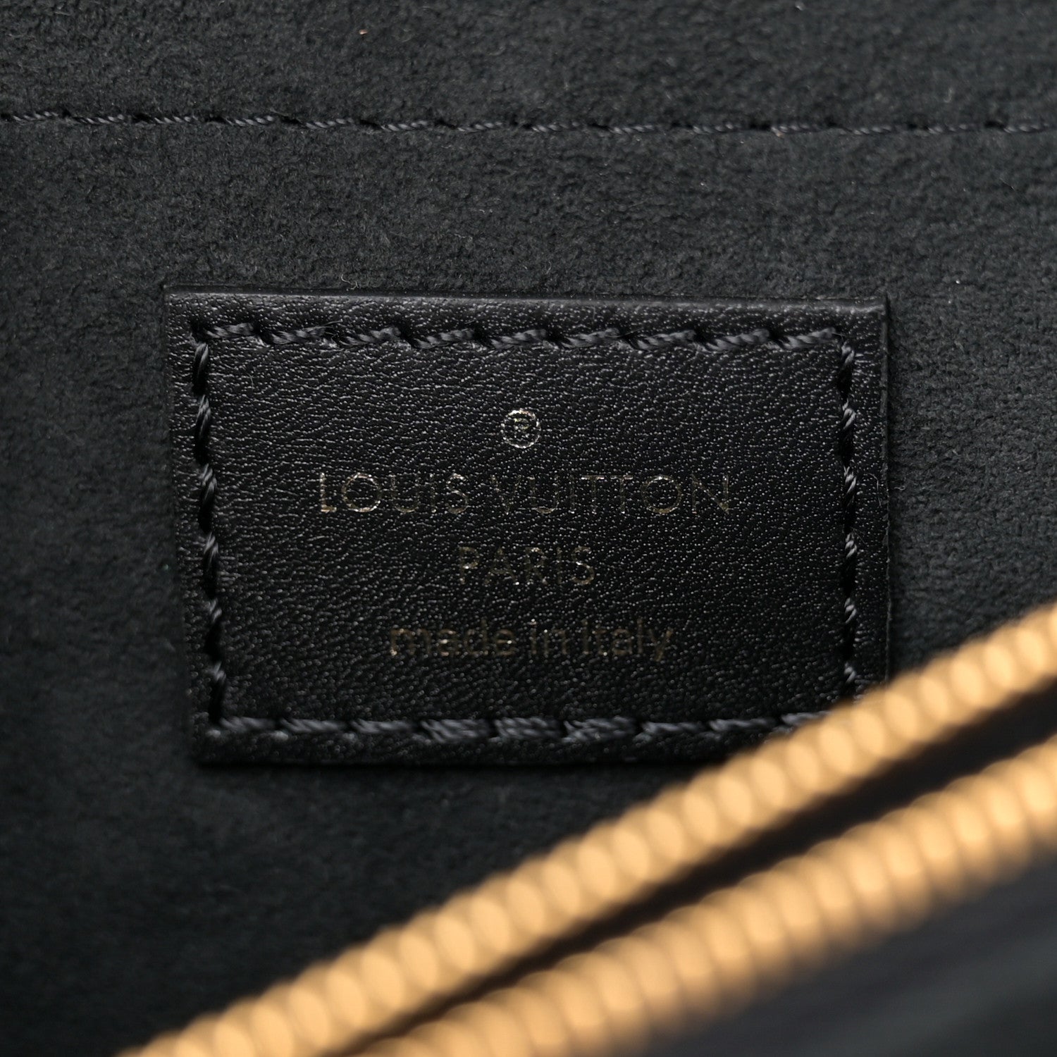 Louis Vuitton Calfskin LV New Wave Chain Bag Black 6 of 10