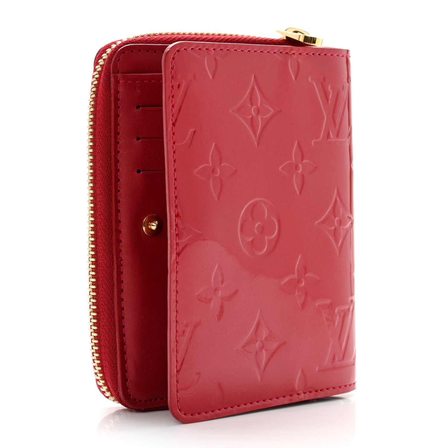 Louis Vuitton Vernis Broome Zip Wallet Pomme D'Amour 3 of 12