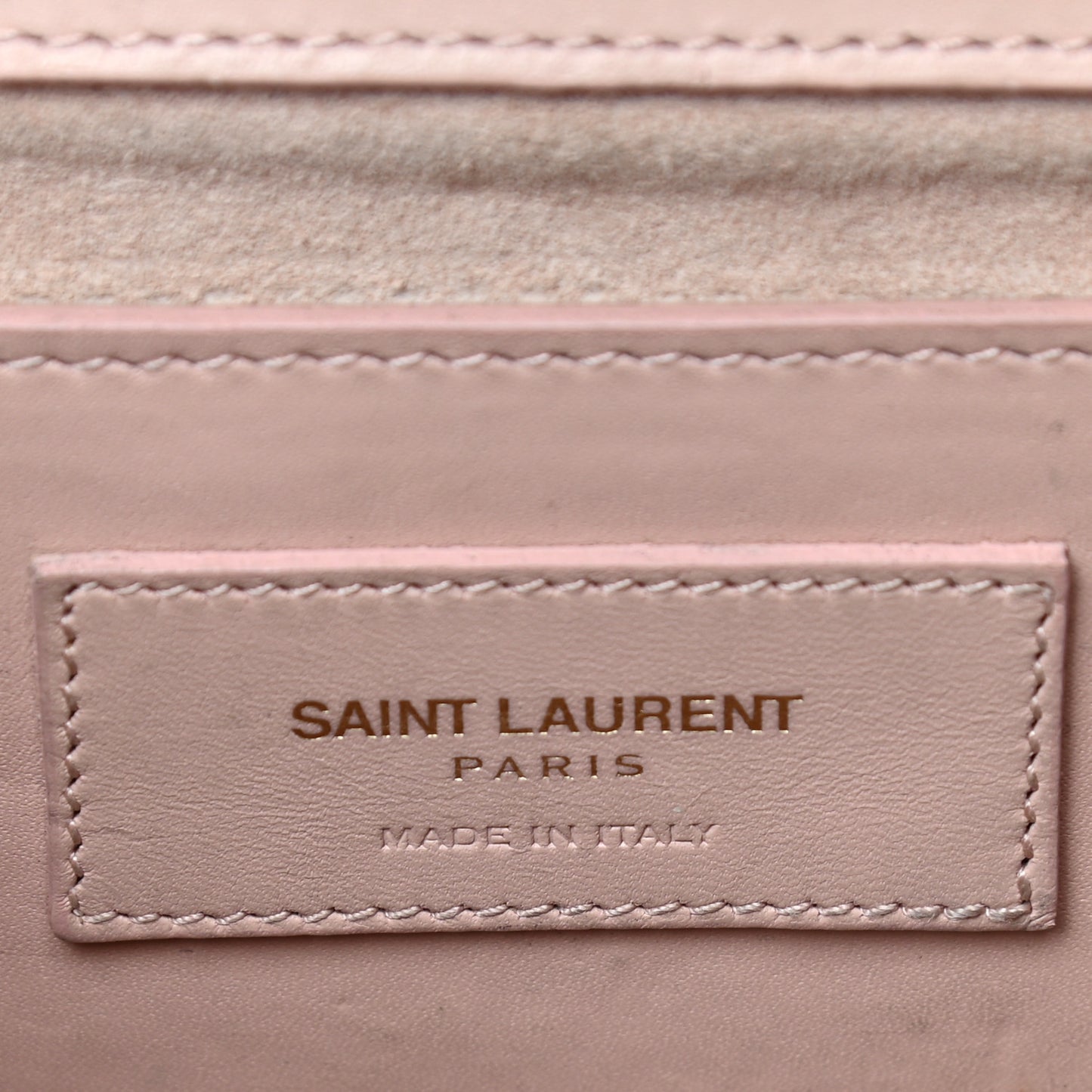 Smooth Calfskin Medium Classic Monogram Kate Tassel Satchel Pink