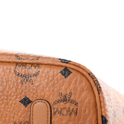 MCM Visetos Large Liz Reversible Shopper Tote Cognac 8 of 8