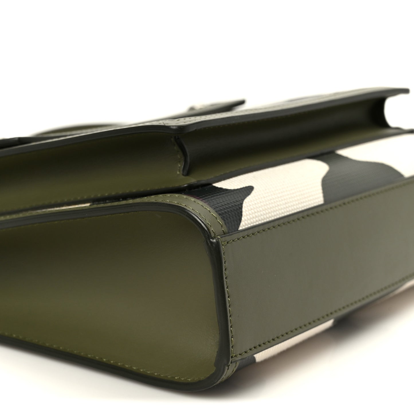 Calfskin Camouflage Mini Pocket Bag Green