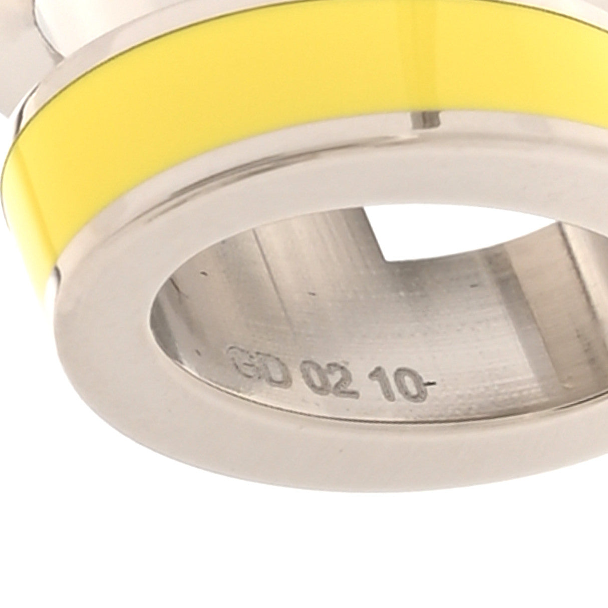 Palladium Lacquered Pop H Earrings Jaune Sature
