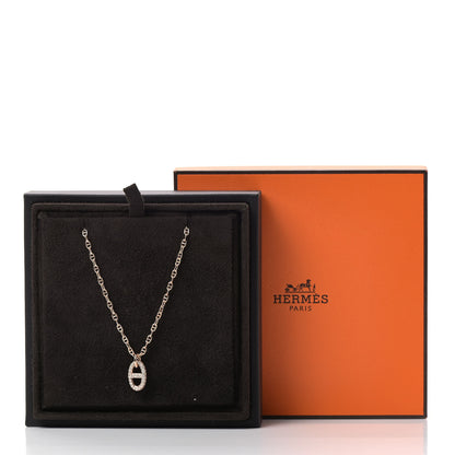 Hermes 18K Rose Gold Diamond PM New Farandole Pendant Necklace ST 5 of 5