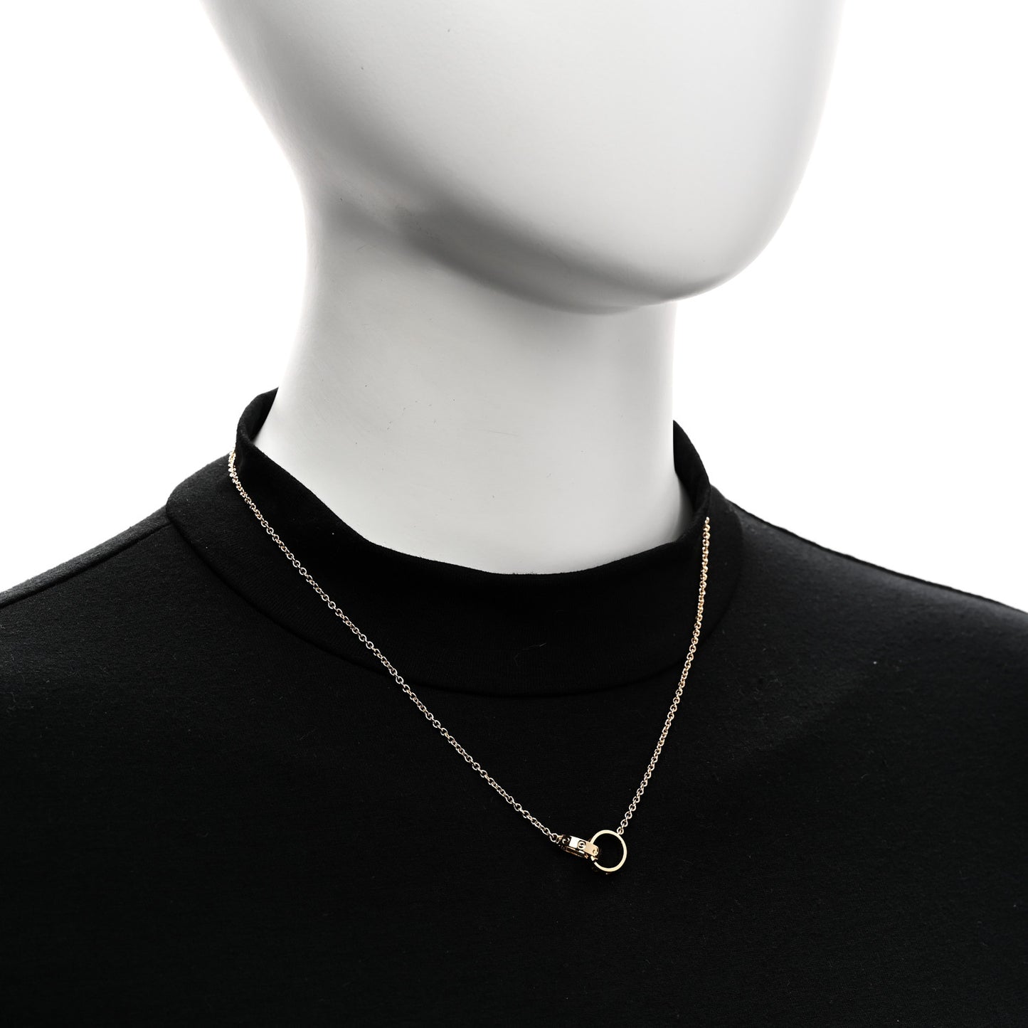 18K Yellow Gold Interlocking LOVE Necklace