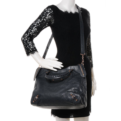 Balenciaga Agneau Giant 12 Rose Gold Hardware Velo Anthracite 2 of 9