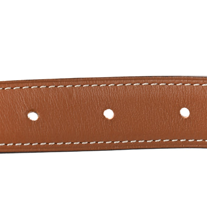 Hermes Swift Epsom 24mm H Belt 80 Gold Brique 4 of 8